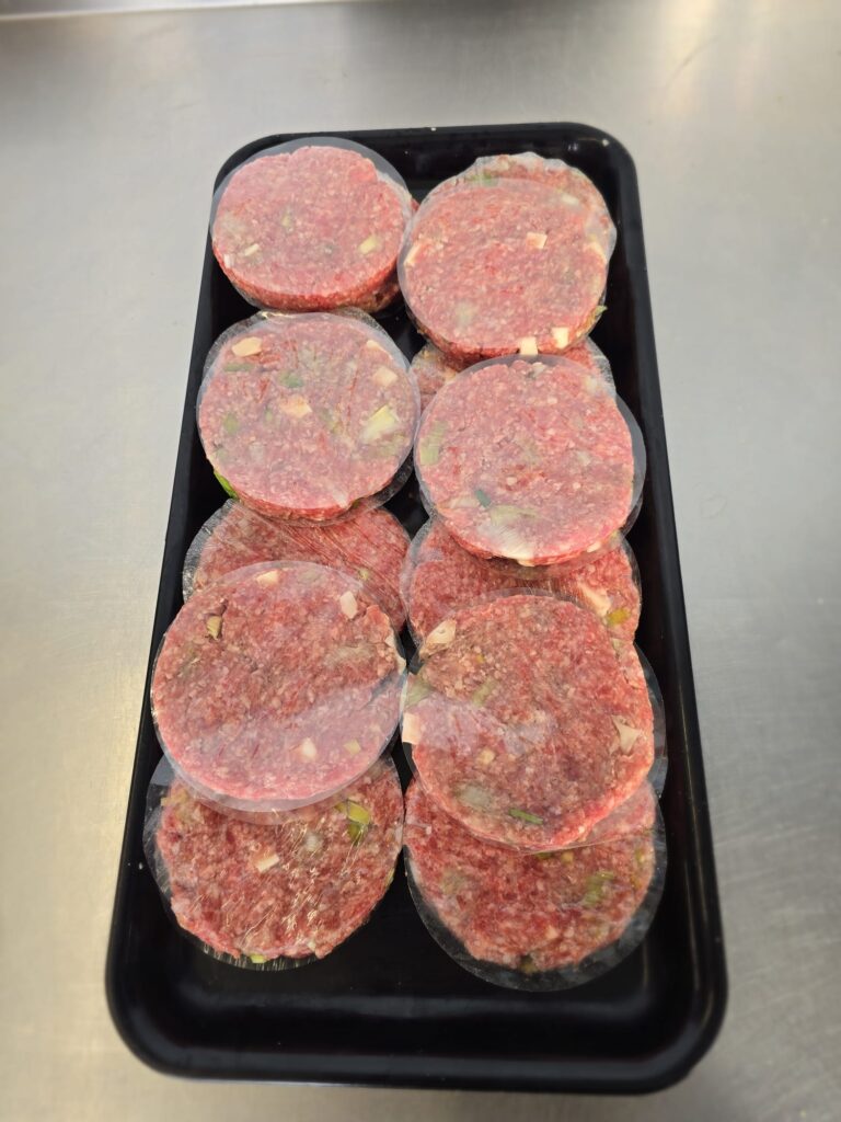 Hamburger di vitello formaggio e cipolletta