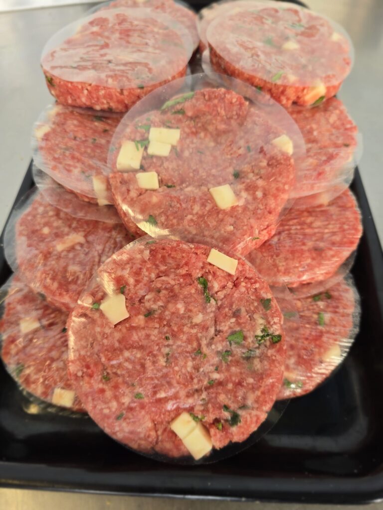 Hamburger di Vitello Formaggio e Prezzemolo